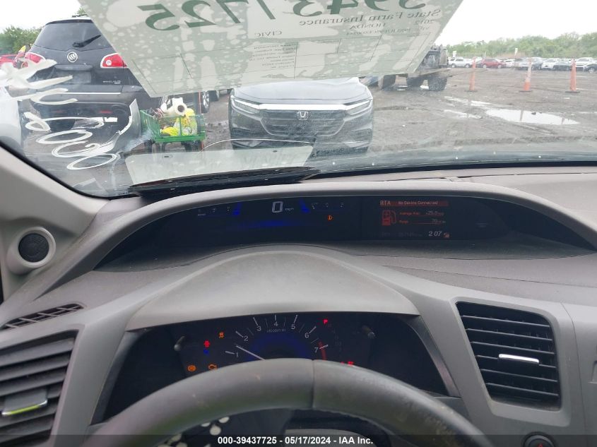 2012 Honda Civic Ex-L VIN: 19XFB2F92CE000244 Lot: 39437725