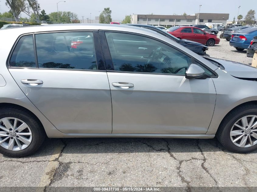 2017 Volkswagen Golf Tsi S 4-Door/Tsi Se 4-Door/Tsi Sel 4-Door/Tsi Wolfsburg Edition 4-Door VIN: 3VW217AU5HM047160 Lot: 39437735