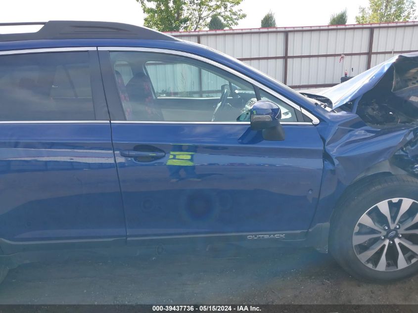 2016 Subaru Outback 2.5I Limited VIN: 4S4BSANC3G3262630 Lot: 39437736