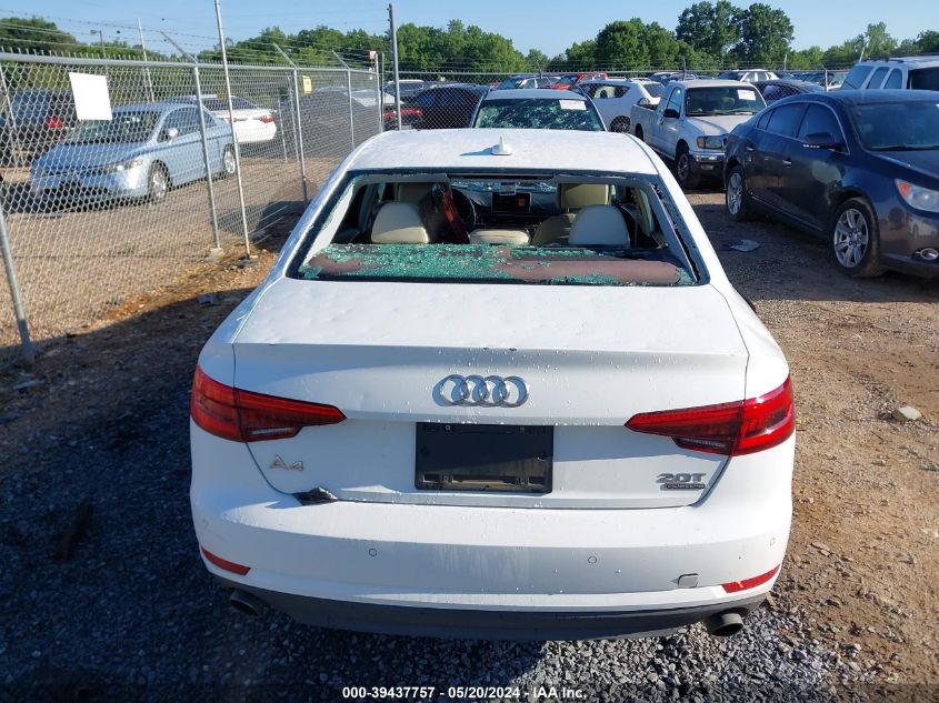 2017 Audi A4 2.0T Premium VIN: WAUANAF47HN006797 Lot: 39437757