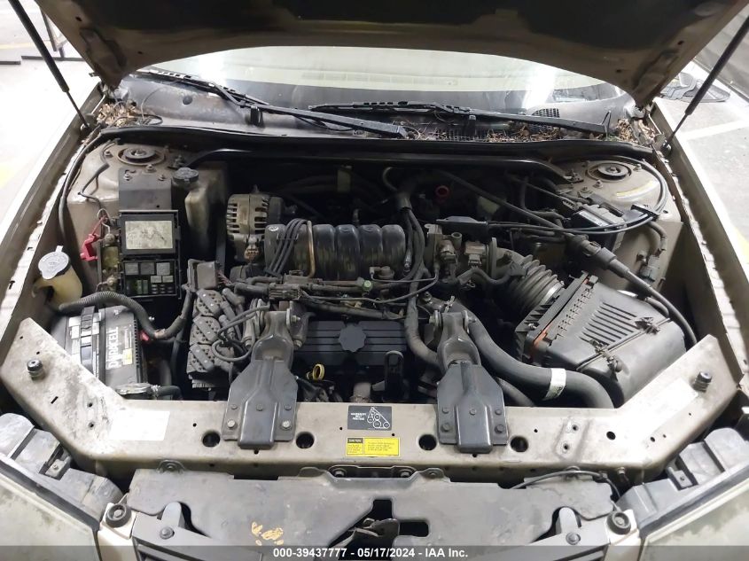 2000 Chevrolet Impala Ls VIN: 2G1WH55K6Y9212180 Lot: 39437777