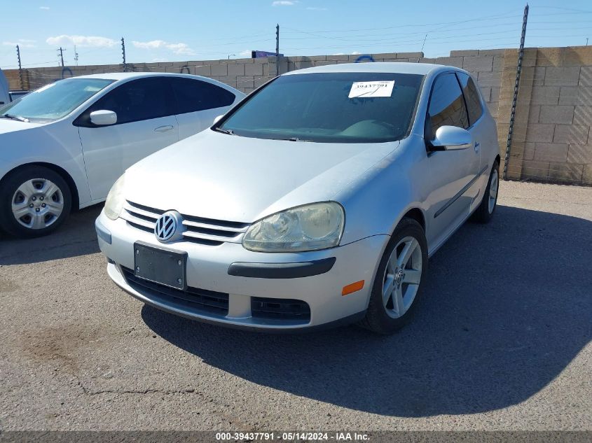 2007 Volkswagen Rabbit 2-Door VIN: WVWAR71K87W276520 Lot: 39437791