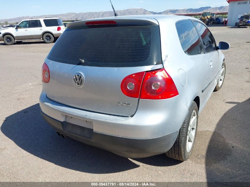 2007 Volkswagen Rabbit 2-Door VIN: WVWAR71K87W276520 Lot: 39437791