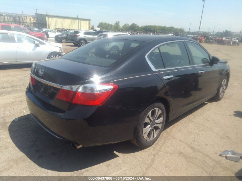 2013 Honda Accord Lx VIN: 1HGCR2F34DA255798 Lot: 39437806