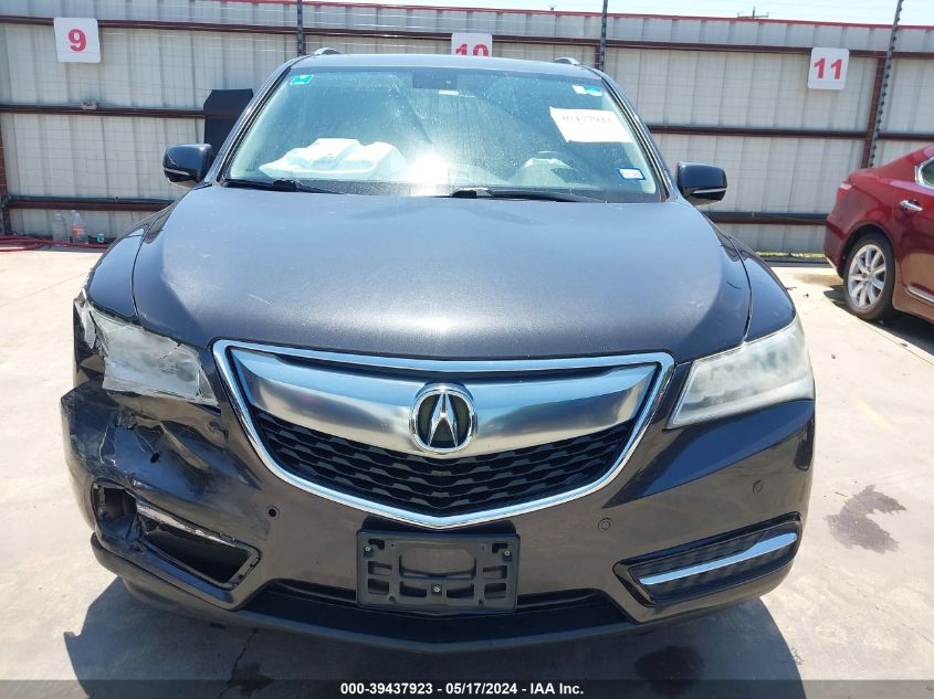 2015 Acura Mdx Advance VIN: 5FRYD3H80FB008708 Lot: 39437923