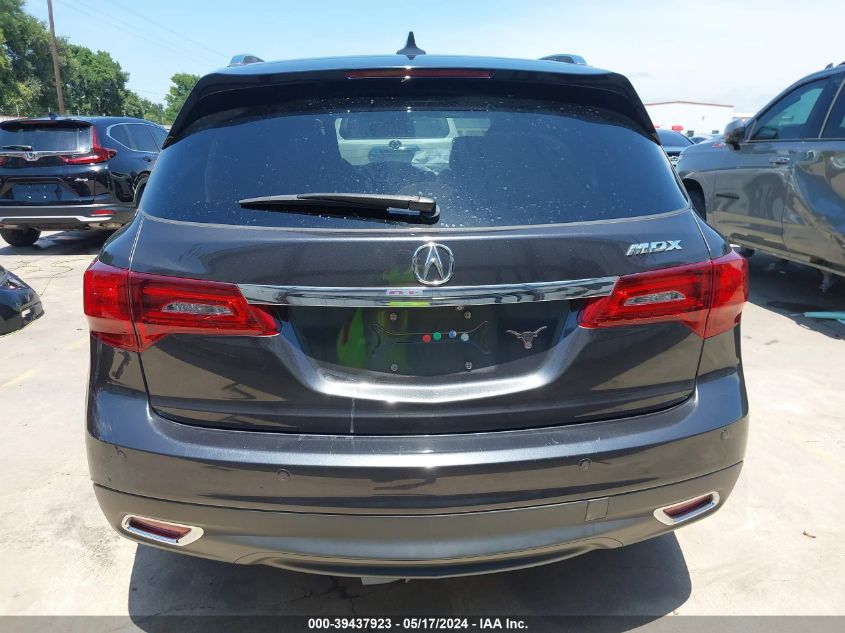 2015 Acura Mdx Advance VIN: 5FRYD3H80FB008708 Lot: 39437923