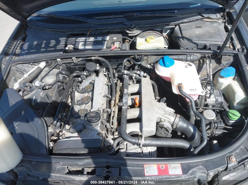 2004 Audi A4 1.8T Quattro VIN: WAULC68E34A161835 Lot: 39437941