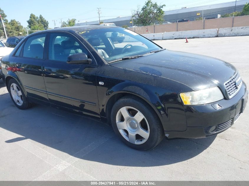 2004 Audi A4 1.8T Quattro VIN: WAULC68E34A161835 Lot: 39437941