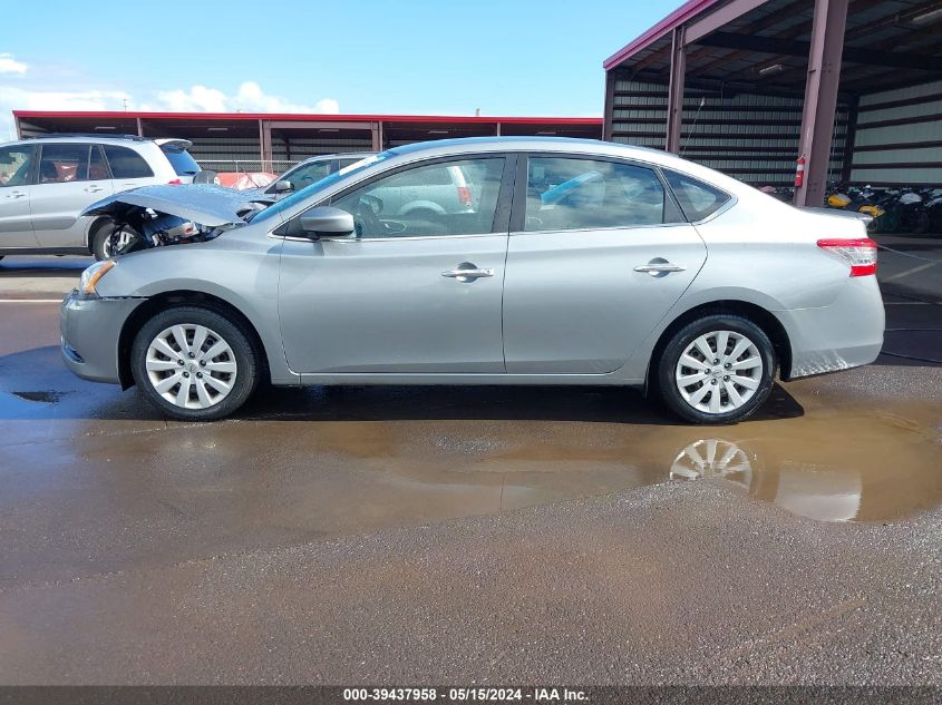 2014 Nissan Sentra Fe+ Sv VIN: 3N1AB7AP7EY334464 Lot: 39437958