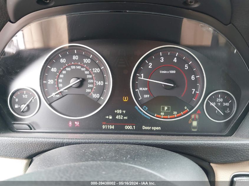 2015 BMW 328I VIN: WBA3A5G51FNS90198 Lot: 39438002