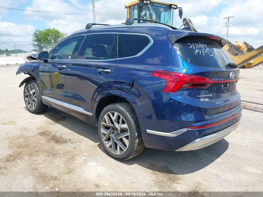 2022 Hyundai Santa Fe Calligraphy VIN: 5NMS5DAL2NH459225 Lot: 39438034