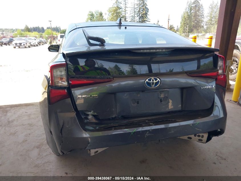 2019 Toyota Prius Le VIN: JTDKARFU9K3082056 Lot: 39438067