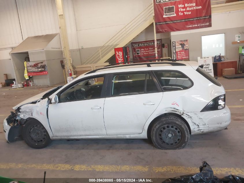 2014 Volkswagen Jetta Sportwagen 2.5L S VIN: 3VWPP7AJXEM621869 Lot: 39438085