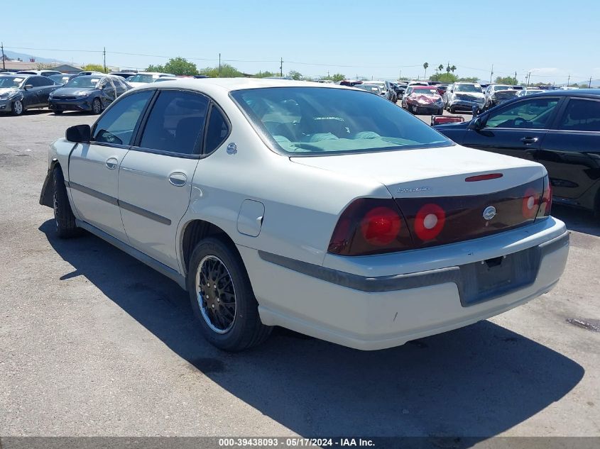 2004 Chevrolet Impala VIN: 2G1WF52E249102435 Lot: 39438093