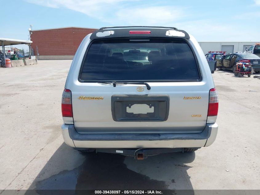 2000 Toyota 4Runner Limited VIN: JT3GN87R4Y0175161 Lot: 39438097