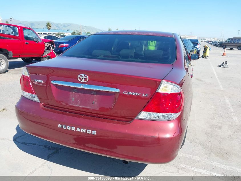 2006 Toyota Camry Le VIN: 4T1BE30K86U158662 Lot: 39438098