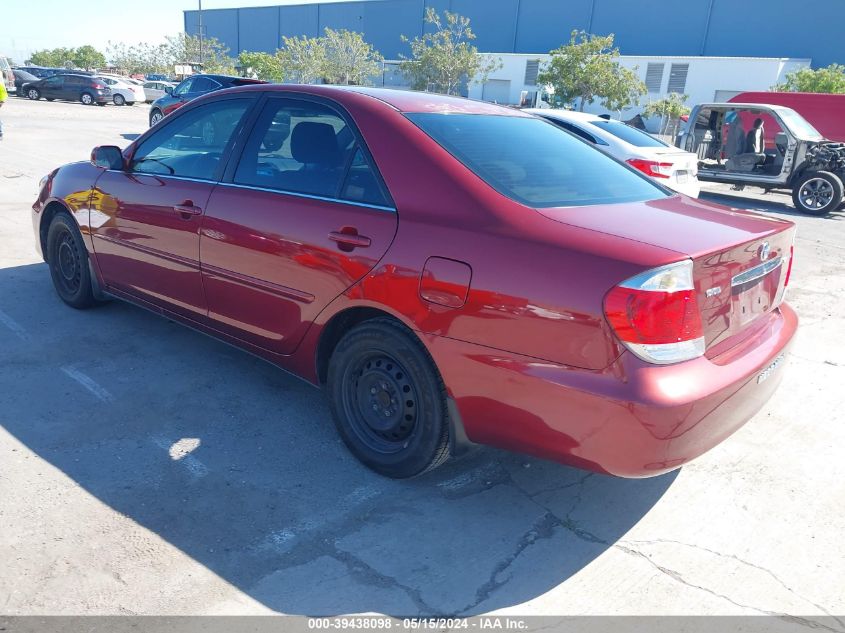 2006 Toyota Camry Le VIN: 4T1BE30K86U158662 Lot: 39438098