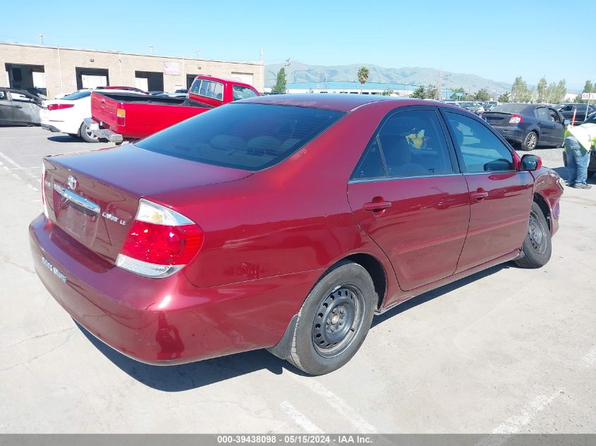 2006 Toyota Camry Le VIN: 4T1BE30K86U158662 Lot: 39438098