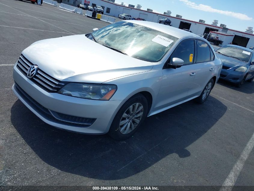 2014 Volkswagen Passat S VIN: 1VWAT7A39EC070483 Lot: 39438109