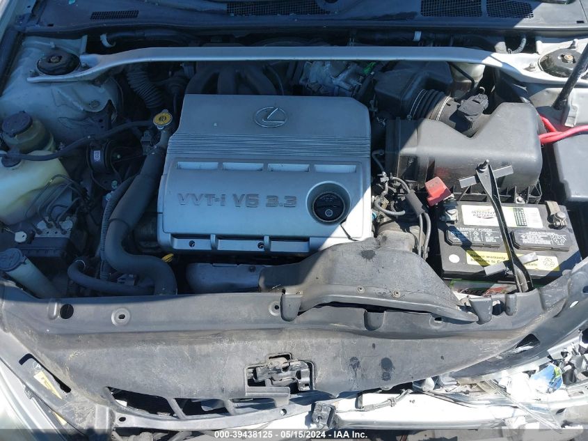 2004 Lexus Es 330 VIN: JTHBA30G845040225 Lot: 39438125