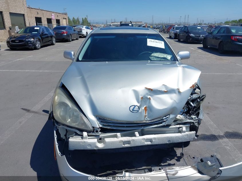 2004 Lexus Es 330 VIN: JTHBA30G845040225 Lot: 39438125