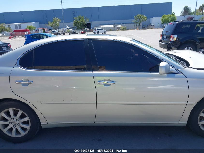 2004 Lexus Es 330 VIN: JTHBA30G845040225 Lot: 39438125