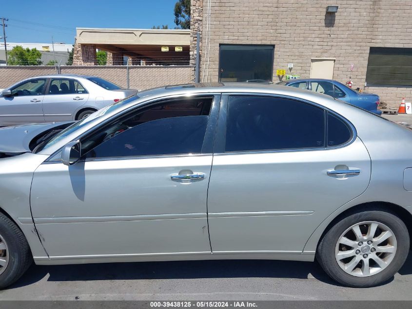 2004 Lexus Es 330 VIN: JTHBA30G845040225 Lot: 39438125