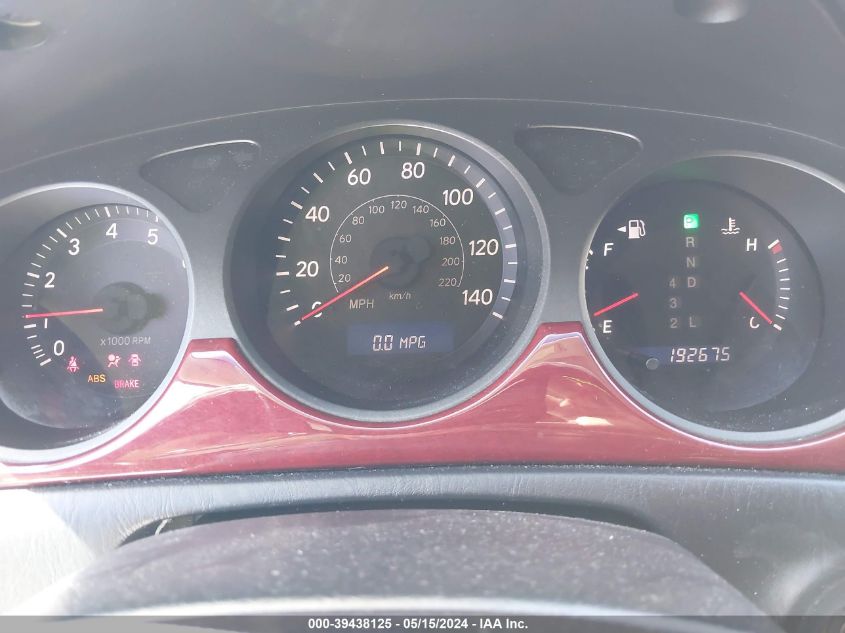 2004 Lexus Es 330 VIN: JTHBA30G845040225 Lot: 39438125