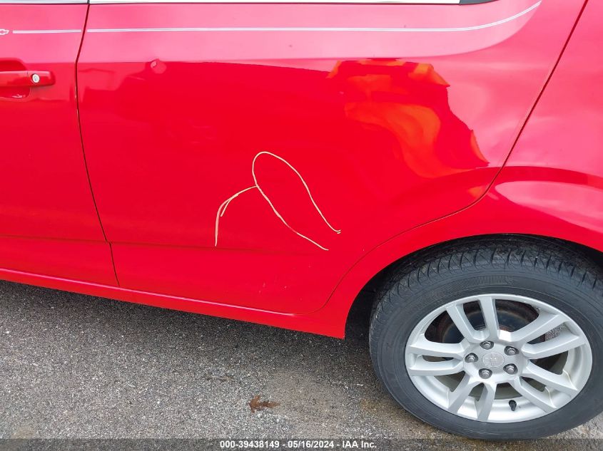 2014 Chevrolet Sonic Lt Auto VIN: 1G1JC6SHXE4236665 Lot: 39438149