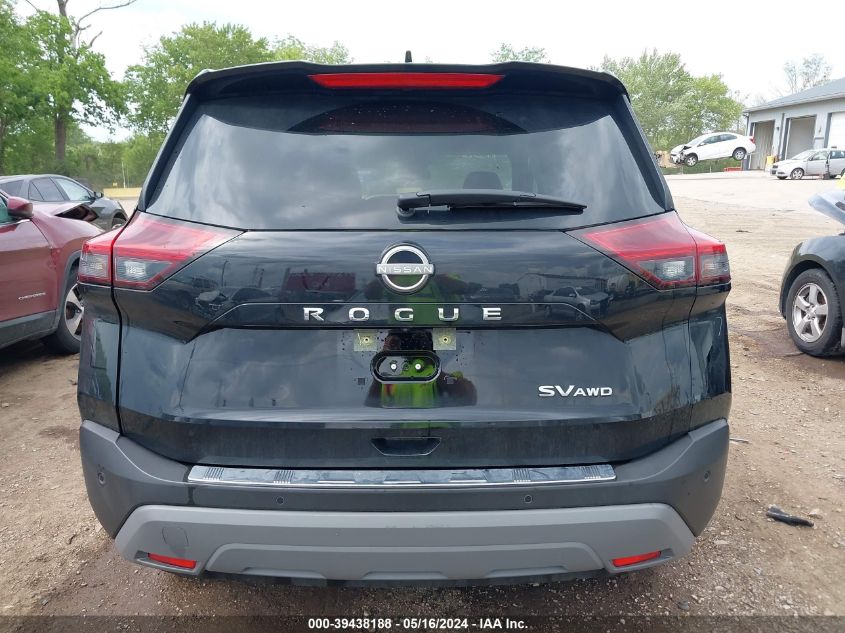 2022 Nissan Rogue Sv Intelligent Awd VIN: JN8BT3BB5NW339832 Lot: 39438188