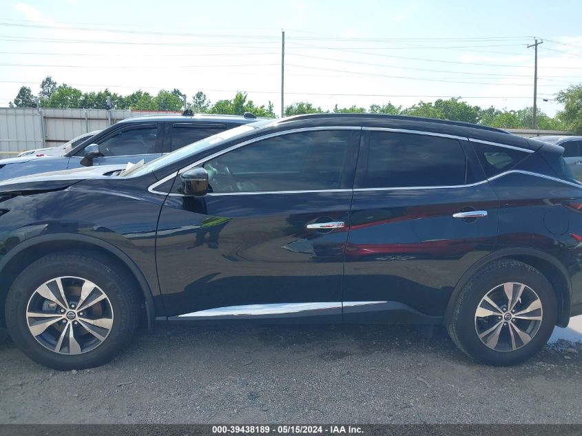 2022 Nissan Murano Sv Fwd VIN: 5N1AZ2BJ0NC130244 Lot: 39438189