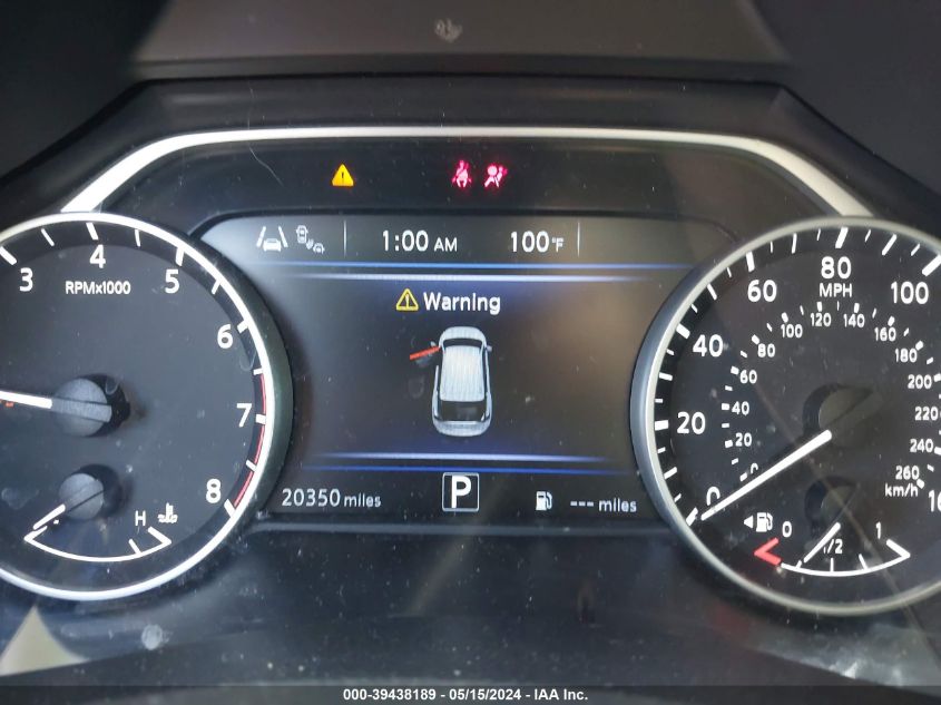 2022 Nissan Murano Sv Fwd VIN: 5N1AZ2BJ0NC130244 Lot: 39438189