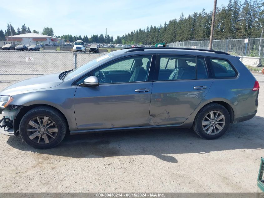 2017 Volkswagen Golf Sportwagen Tsi S/Tsi Se/Tsi Sel VIN: 3VWC17AU4HM531857 Lot: 39438214