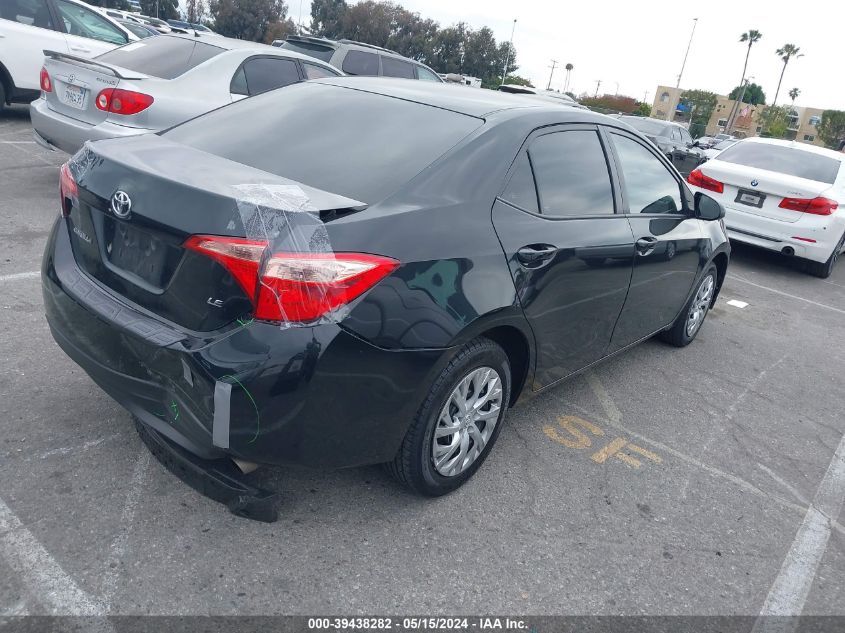 2018 Toyota Corolla Le VIN: 5YFBURHE2JP823747 Lot: 39438282