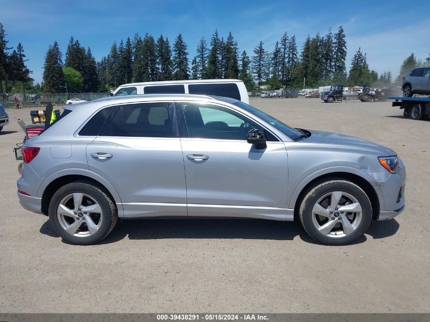 2021 Audi Q3 Premium 40 Tfsi Quattro Tiptronic VIN: WA1AUCF37M1133232 Lot: 39438291