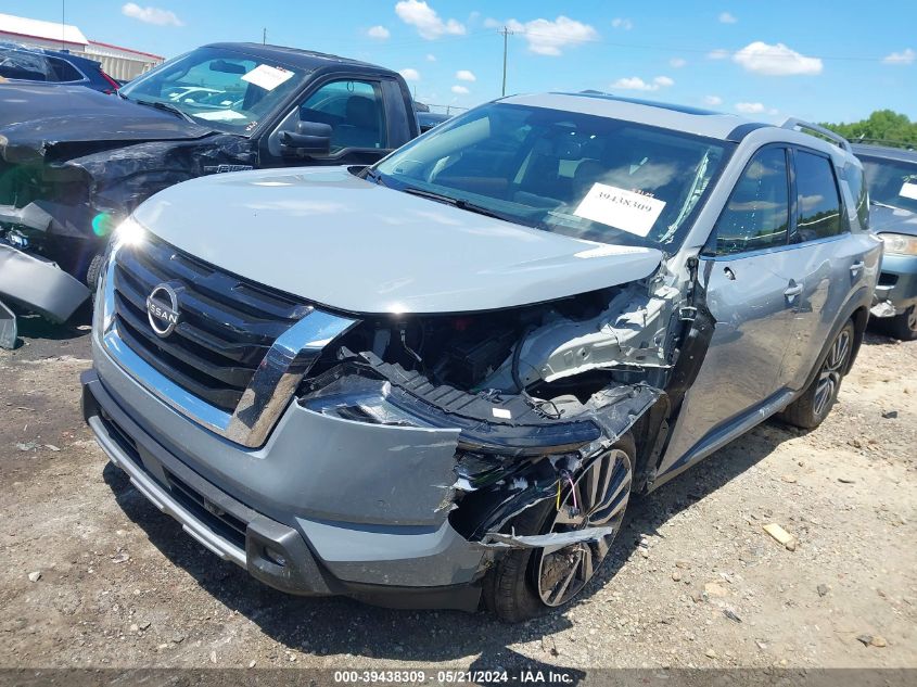 2022 Nissan Pathfinder Platinum 2Wd VIN: 5N1DR3DH7NC268974 Lot: 39438309