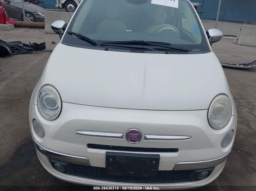2015 Fiat 500C Lounge VIN: 3C3CFFER3FT576297 Lot: 39438314