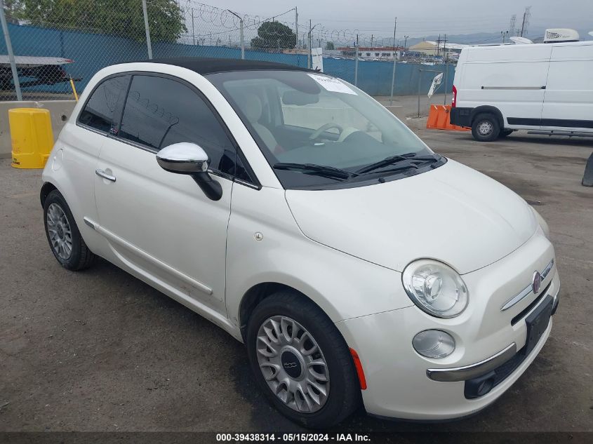 2015 Fiat 500C Lounge VIN: 3C3CFFER3FT576297 Lot: 39438314