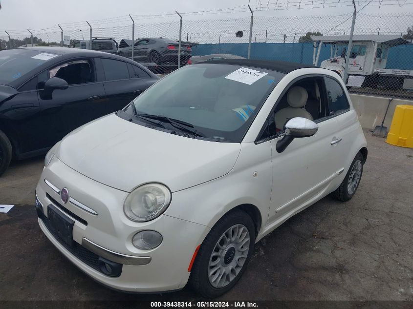 2015 Fiat 500C Lounge VIN: 3C3CFFER3FT576297 Lot: 39438314