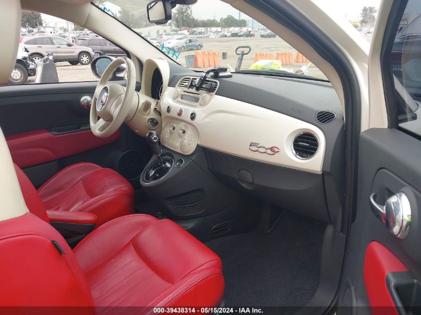 2015 Fiat 500C Lounge VIN: 3C3CFFER3FT576297 Lot: 39438314