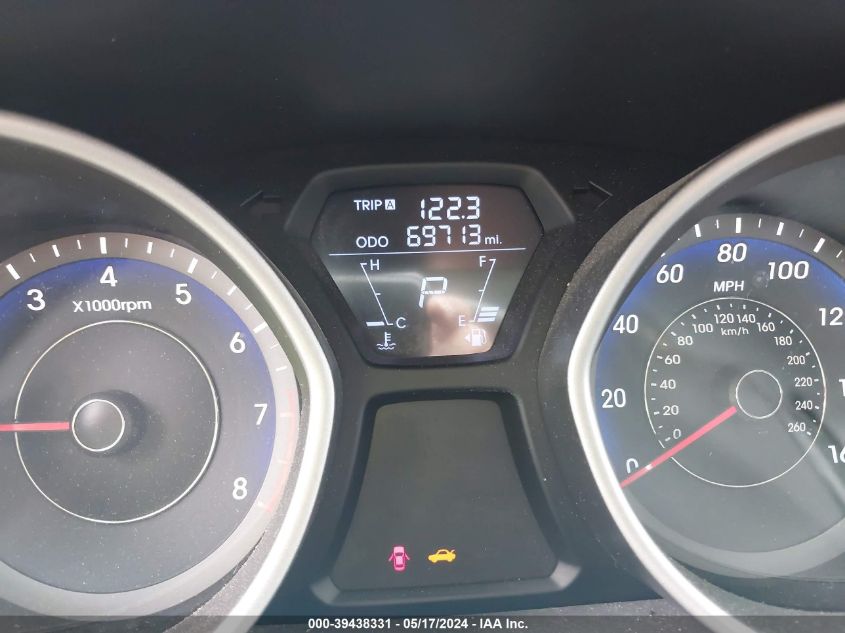 2012 Hyundai Elantra Limited (Ulsan Plant) VIN: KMHDH4AE2CU353425 Lot: 39438331