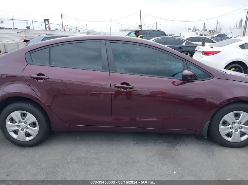 2017 Kia Forte Lx VIN: 3KPFL4A73HE053802 Lot: 39438333