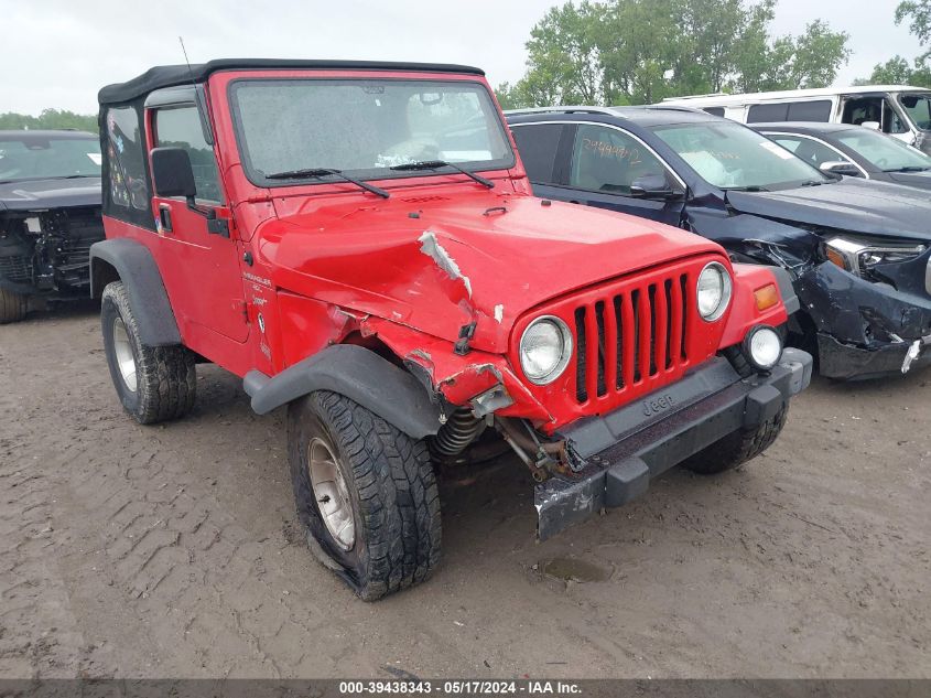 1999 Jeep Wrangler Sport VIN: 1J4FY19S2XP477697 Lot: 39438343