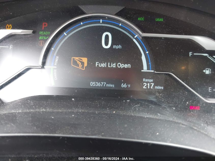 2018 Honda Clarity Plug-In Hybrid VIN: JHMZC5F19JC008530 Lot: 39438360