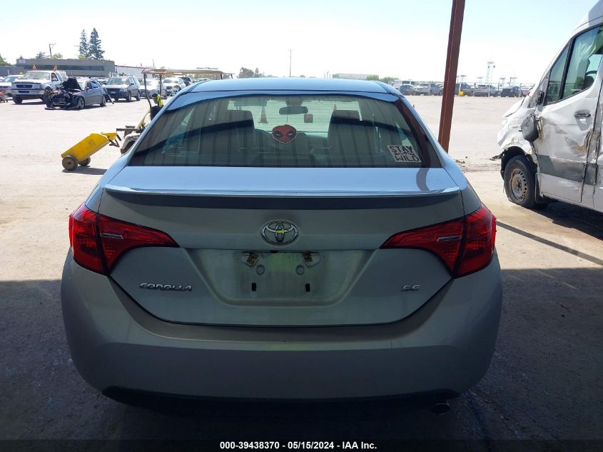 2018 Toyota Corolla Se VIN: 2T1BURHE1JC996790 Lot: 39438370