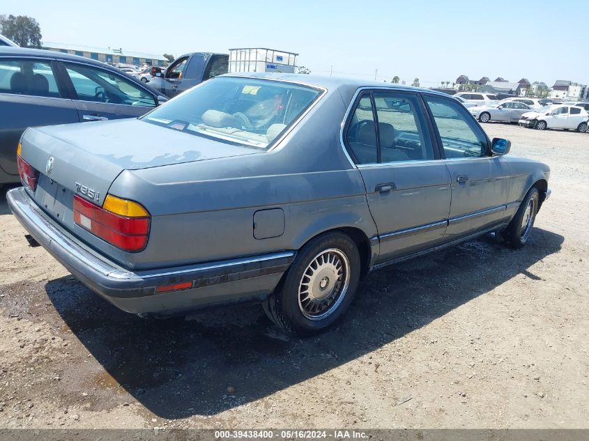 1989 BMW 735 I Automatic VIN: WBAGB4317K3214065 Lot: 39438400