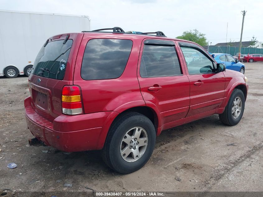 2005 Ford Escape Limited VIN: 1FMYU941X5KA86746 Lot: 39438407