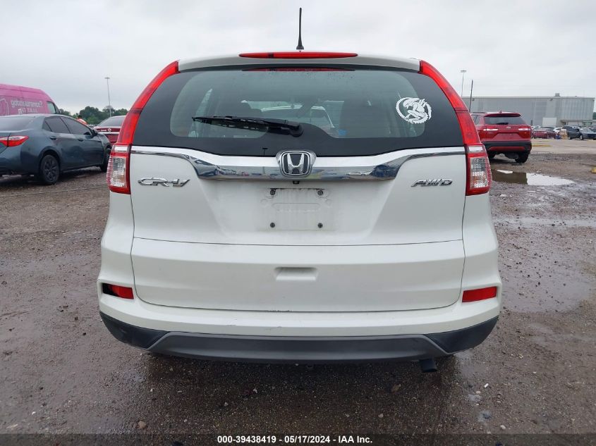 2015 Honda Cr-V Lx VIN: 5J6RM4H34FL072385 Lot: 39438419