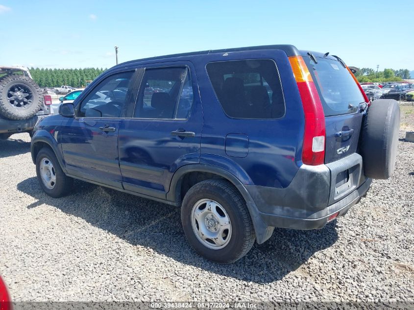 2002 Honda Cr-V Lx VIN: JHLRD68412C017268 Lot: 39438424