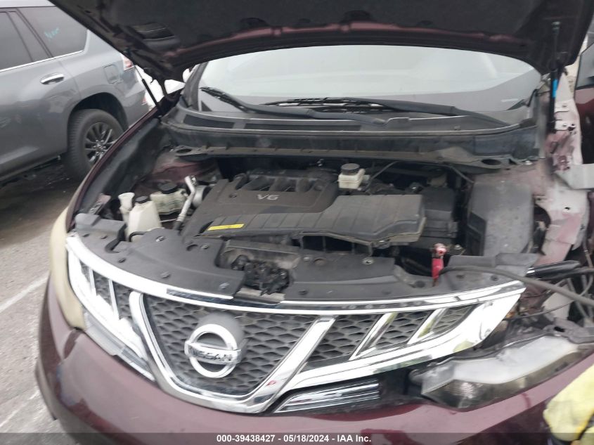 2013 Nissan Murano S VIN: JN8AZ1MU4DW210069 Lot: 39438427
